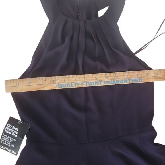 Express NWT Purple Sleeveless Dress Sz 2 Classic Minimalist Cocktail Party - Picture 12 of 16